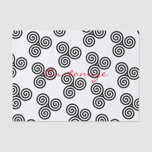 Papel De Seda Espíritos Negros Triplos Thunder_Cove (Frente )