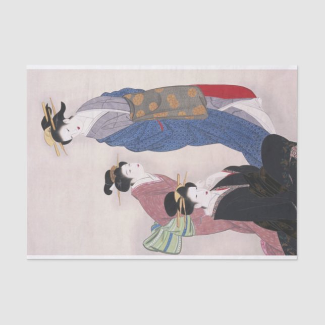 Papel De Seda Esposas de Merchants por Yamaguchi Soken (Frente )