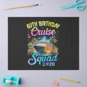 Papel De Seda Esquadra de Cruzeiro de Aniversário de 60 Anos 202