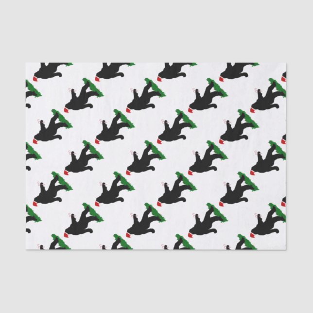 Papel De Seda Esquadrão de Natal - Esmagando com Canas Doces (Frente )