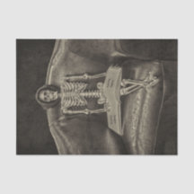 Esqueleto de textura da Sépia da Vintagem Gótica