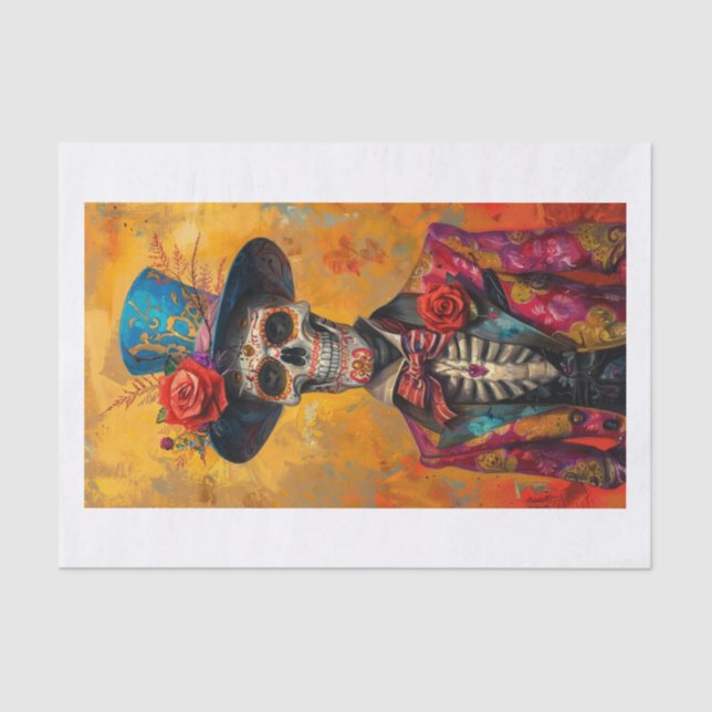 Papel De Seda Esqueleto Lyfe10 (Frente )