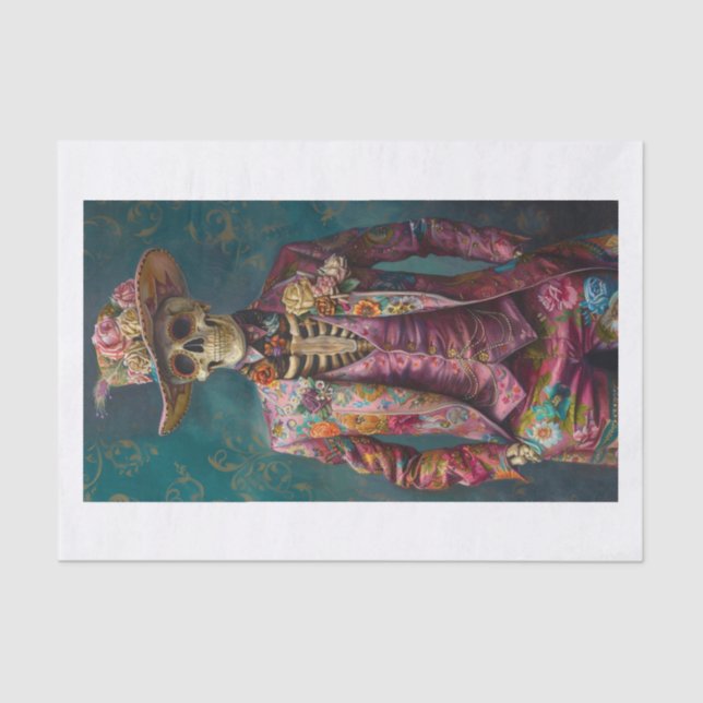 Papel De Seda Esqueleto Lyfe13 (Frente )