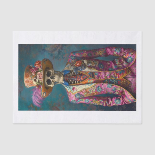 Papel De Seda Esqueleto Lyfe14 (Frente )