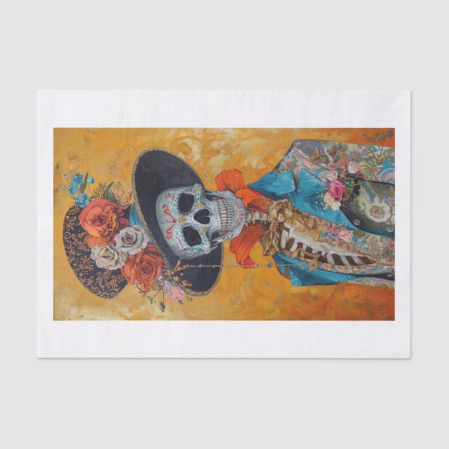 Papel De Seda Esqueleto Lyfe18 (Frente )