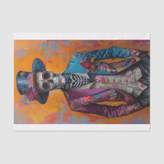 Papel De Seda Esqueleto Lyfe2 (Frente )