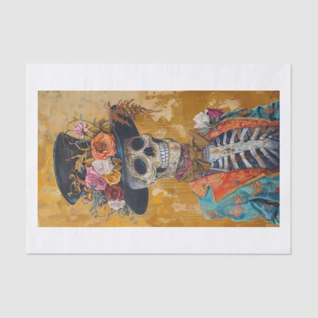 Papel De Seda Esqueleto Lyfe22 (Frente )