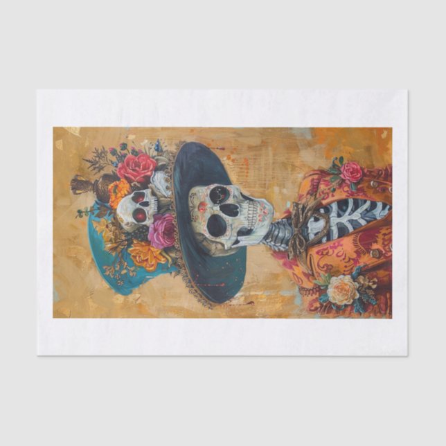 Papel De Seda Esqueleto Lyfe23 (Frente )