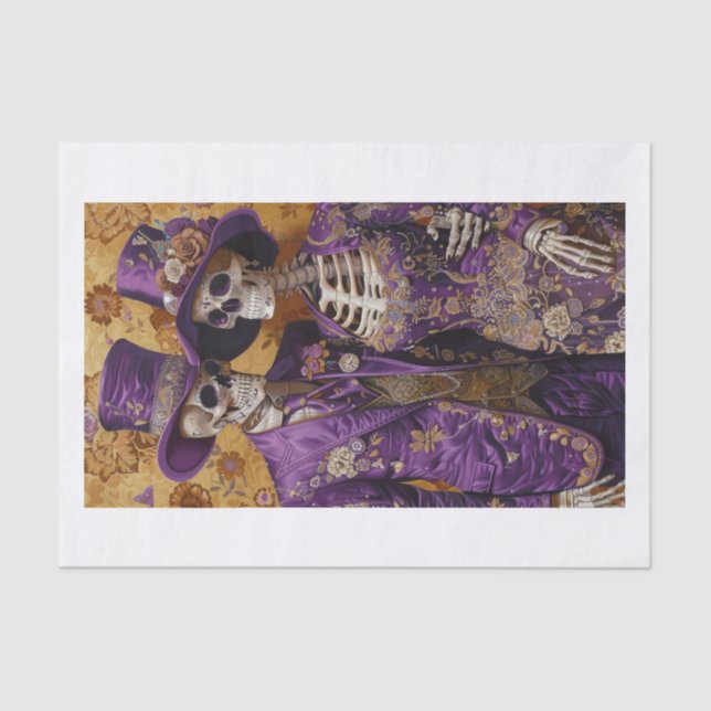 Papel De Seda Esqueleto Lyfe27 (Frente )