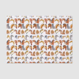 Papel De Seda Esquemas de Cavalos