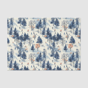 Papel De Seda Esqui festivo de Natal