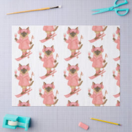 Papel De Seda Esqui para a Noiva sobre o vestido temático cor-de