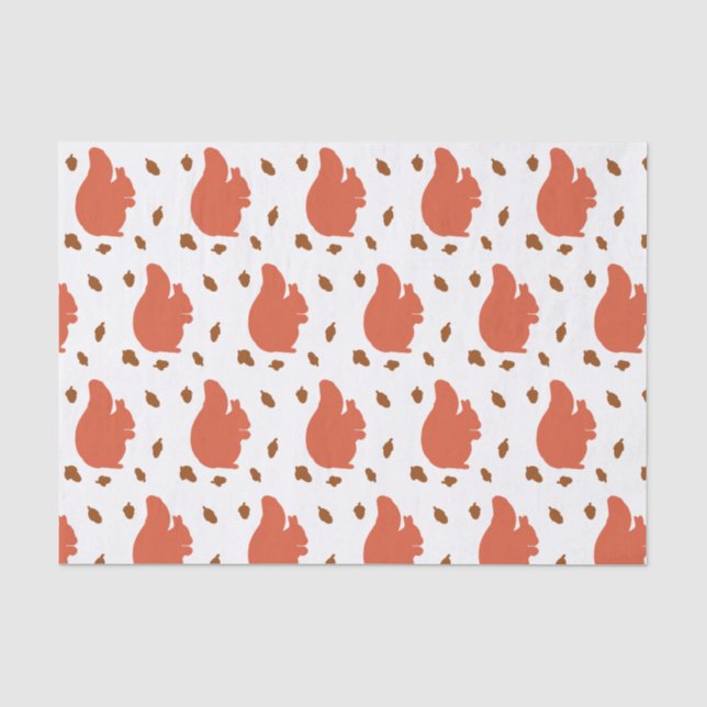 Papel De Seda Esquilo Vermelho (Frente )