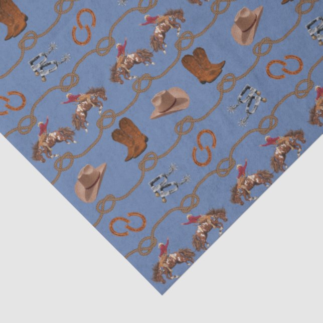 Papel De Seda Essenciais de Rodeio Cowboy (Detalhes)