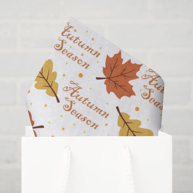 Papel De Seda Estação de Outono  (Sacola de presentes)
