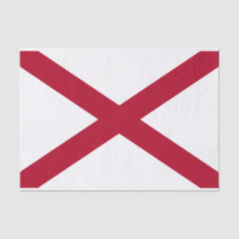 Papel De Seda Estado da bandeira do Alabama
