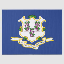 Papel De Seda Estado de bandeira do Connecticut