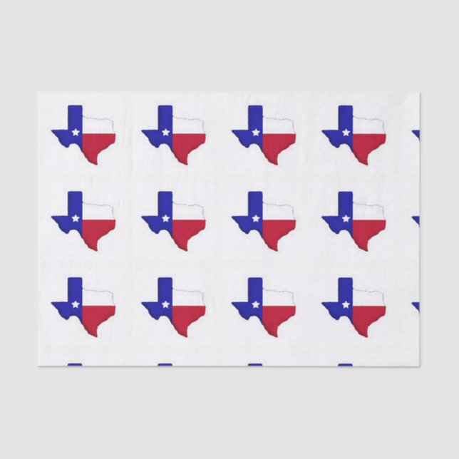 Papel De Seda Estado do Texas Lonestar Gift Wrap (Frente )