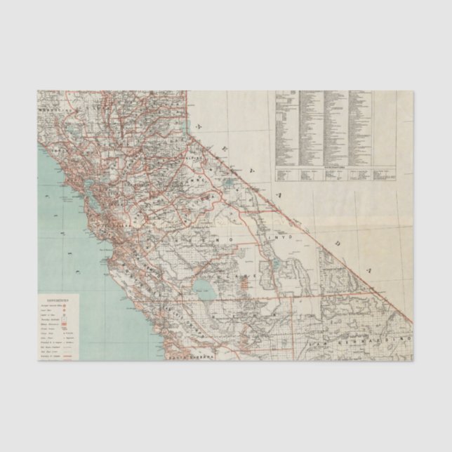 Papel De Seda Estados da Califórnia 2 (Frente )