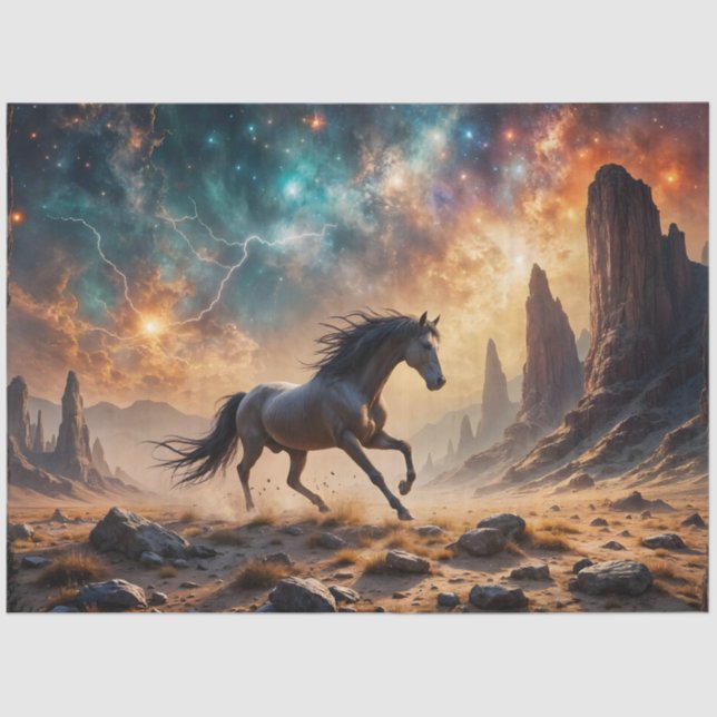 Papel De Seda Estalhão do Deserto Selvagem - estrelas da nebulos (Frente )