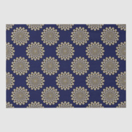 Papel De Seda Estamos Vendo Você Marinho E Bolinhas Douradas