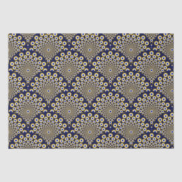 Papel De Seda Estamos Vendo Você Marinho E Dourado Artesanato De