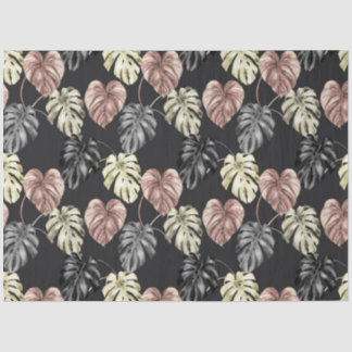 Papel De Seda Estampa de Animal Tropical & Série de Folhagem Des