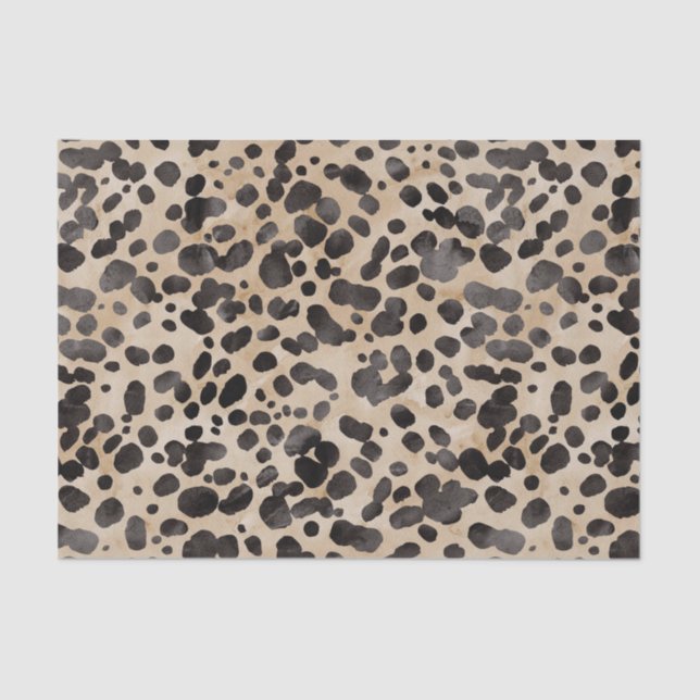 Papel De Seda Estampa de leopardo chique (Frente )