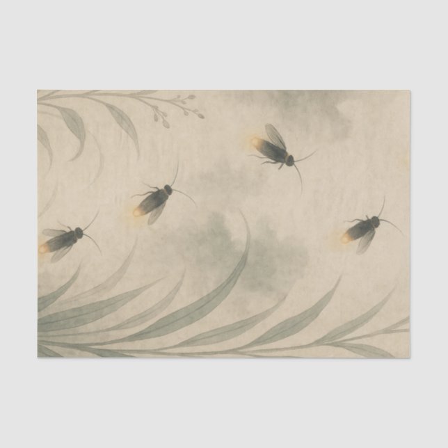 Papel de seda estampa firefly japonês (Frente )