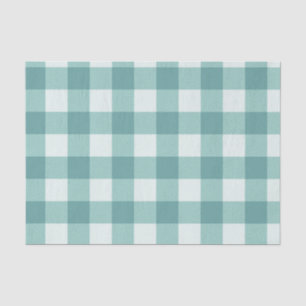 Papel De Seda Estampa Xadrez Tartã Azul Verde Esmeralda