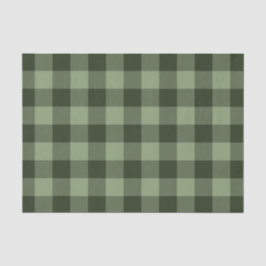 Papel De Seda Estampa Xadrez Tartã Verde Floresta