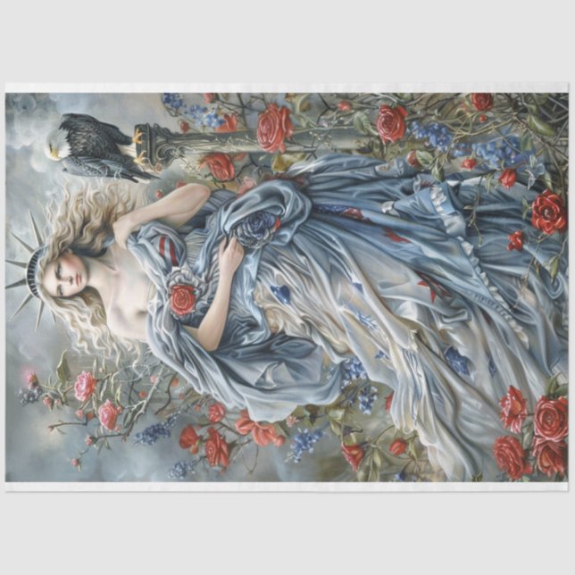 Papel De Seda Estátua Da Liberdade (Frente )