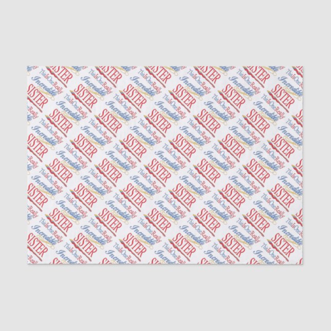 Papel De Seda Este É Um Presente Irmã Incrível (Frente )