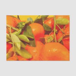 Papel De Seda Estética da Fruta de laranja mole