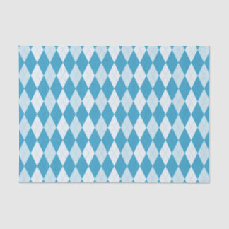 Papel De Seda Estilo Argyle Azul Peacock Forma Diamante Pequena
