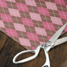 Estilo Argyle Rosa na Desmontagem do Knit de Vinta