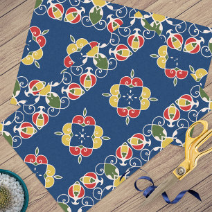 Papel De Seda Estilo californiano espanhol mediterrânico vibrant