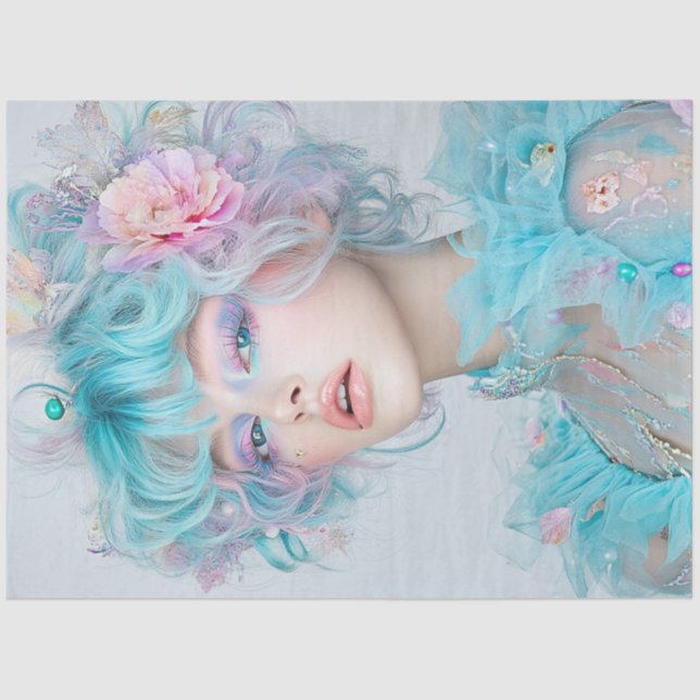 Papel De Seda Estilo de Dama Esquecida de Discussão (Frente )