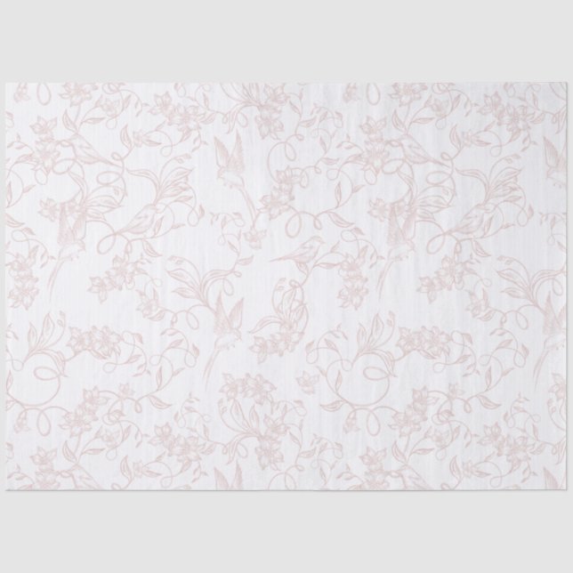 Papel De Seda Estilo de Embalagem Feminina Pink Allure Blush (Frente )