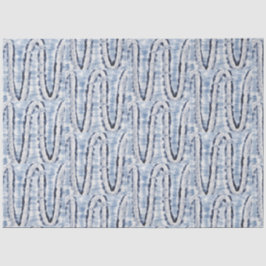 Papel De Seda Estilo de Padrão Tradicional do Corante Cobra Azul