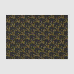 Papel De Seda Estilo de Spray Floral 1 WRAP de TECIDO Dourado Pr