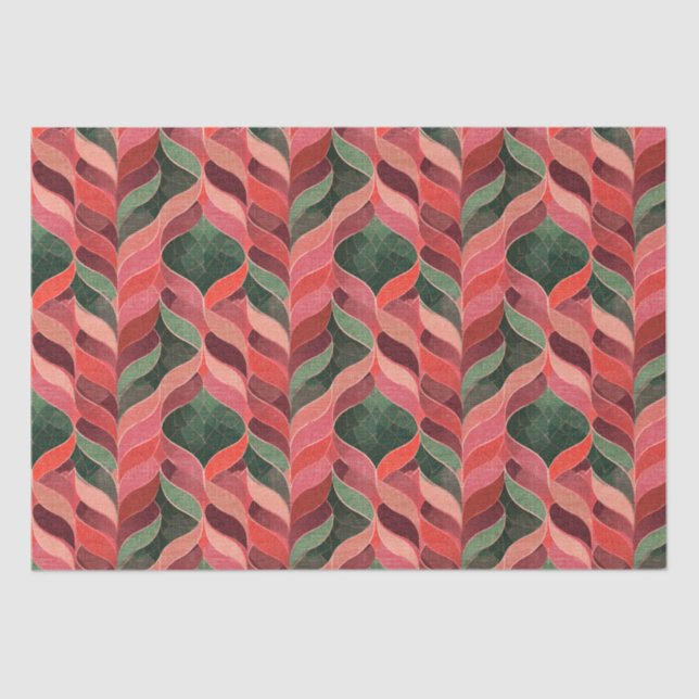 Papel De Seda Estilo decorativo retrorativo dos anos 60 (Frente )