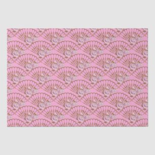 Papel De Seda Estilo japonês divertido e rosas rosa