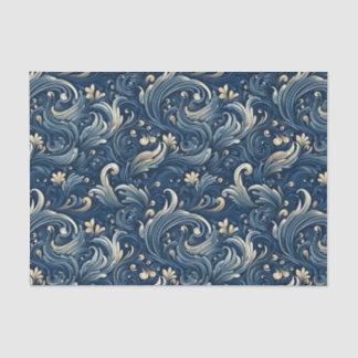 Papel De Seda Estilo Japonês Ondas na Decoupage do Mar
