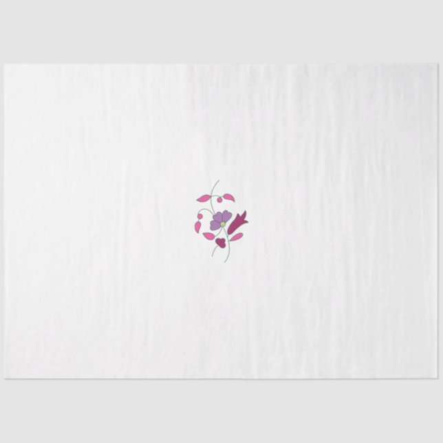 Papel De Seda Estilo Ndrrmc, Púrpura Suave, Emperramento De Jazb (Frente )