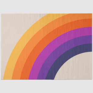 Papel De Seda Estilo retrô colorido arte arco-íris