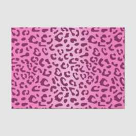 Papel De Seda Estilosa Estampa de Leopardo Rosa