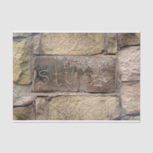 Papel De Seda "Estou preso", outro tijolo na parede