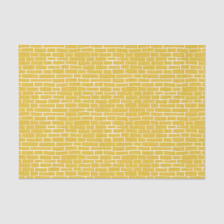 Papel De Seda Estrada do Tijolo - Amarelo e transparente