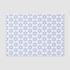 Papel De Seda Estrela Azul Chevron de David Hanukkah